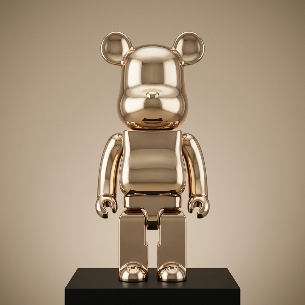 Kodiak sculpture, gold