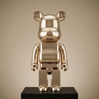 Kodiak sculpture, gold