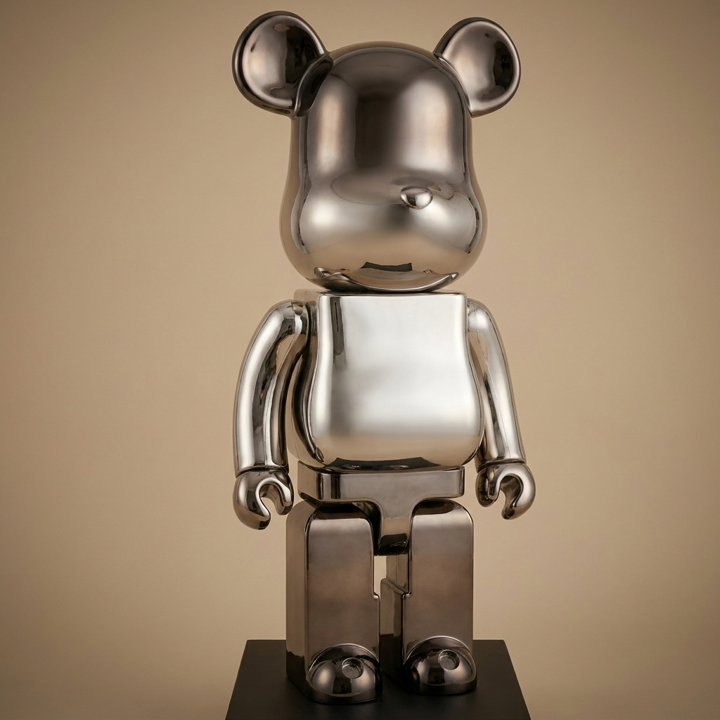 Kodiak sculpture, gunmetal