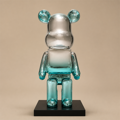 Kodiak sculpture, verdigris