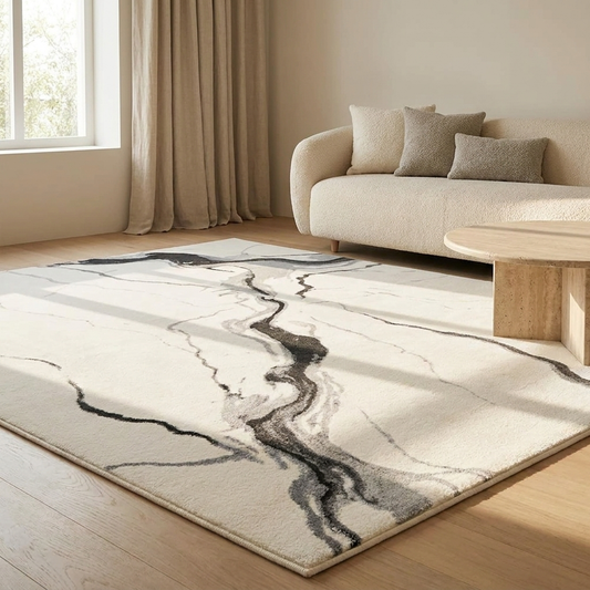 Kona rug styled in a living room