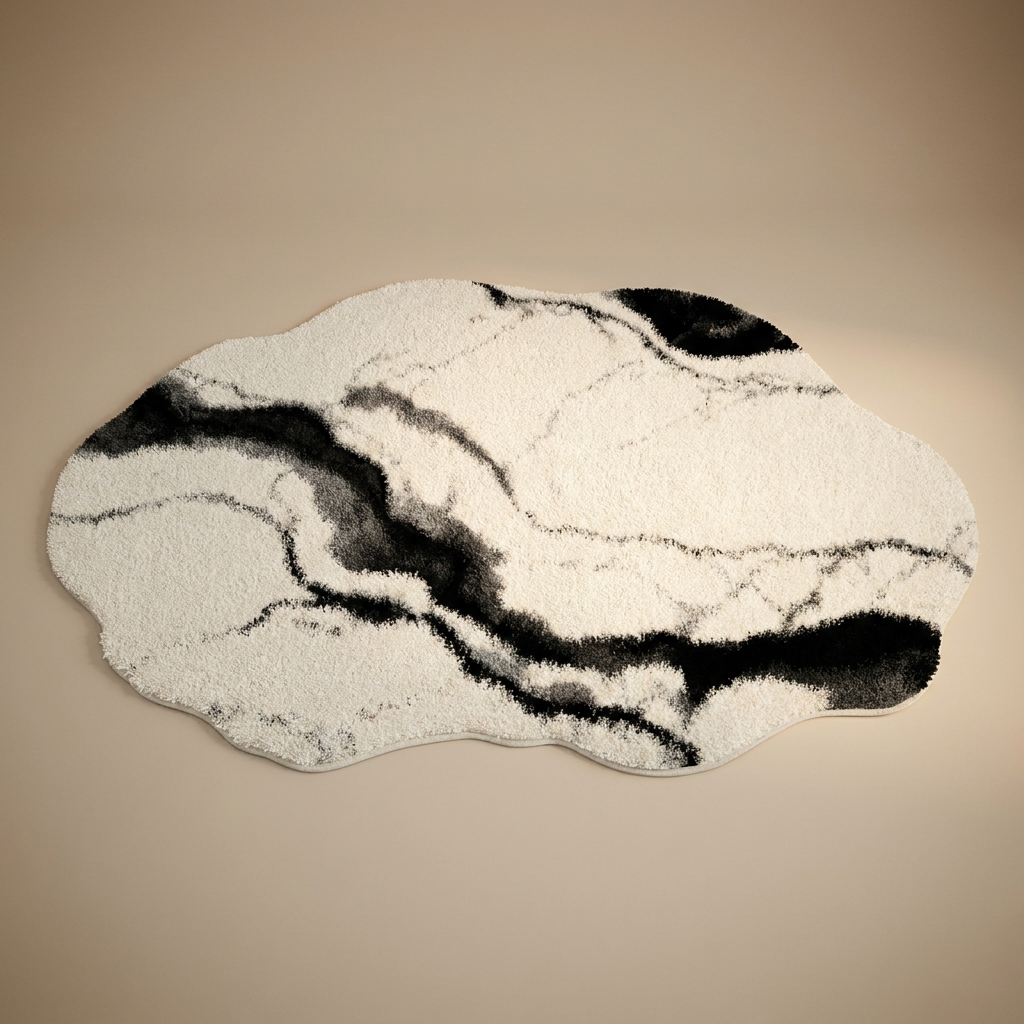 Kona rug, obsidian wave