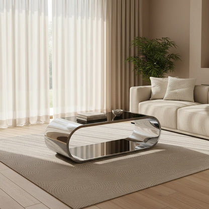 Onyx Coffee Table styled in a minimalist living room