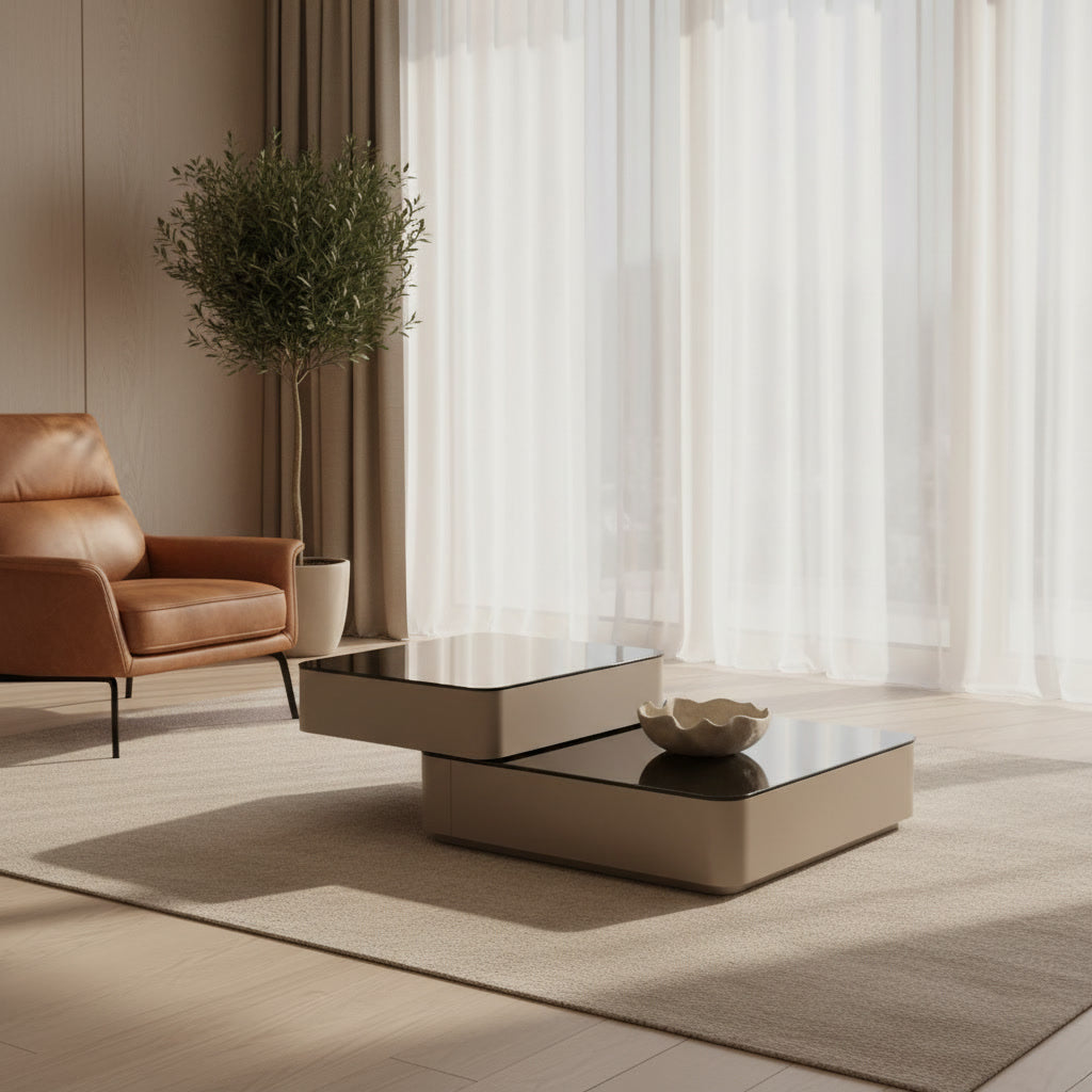 Orbit Coffee Table - styled in a sunlit lounge