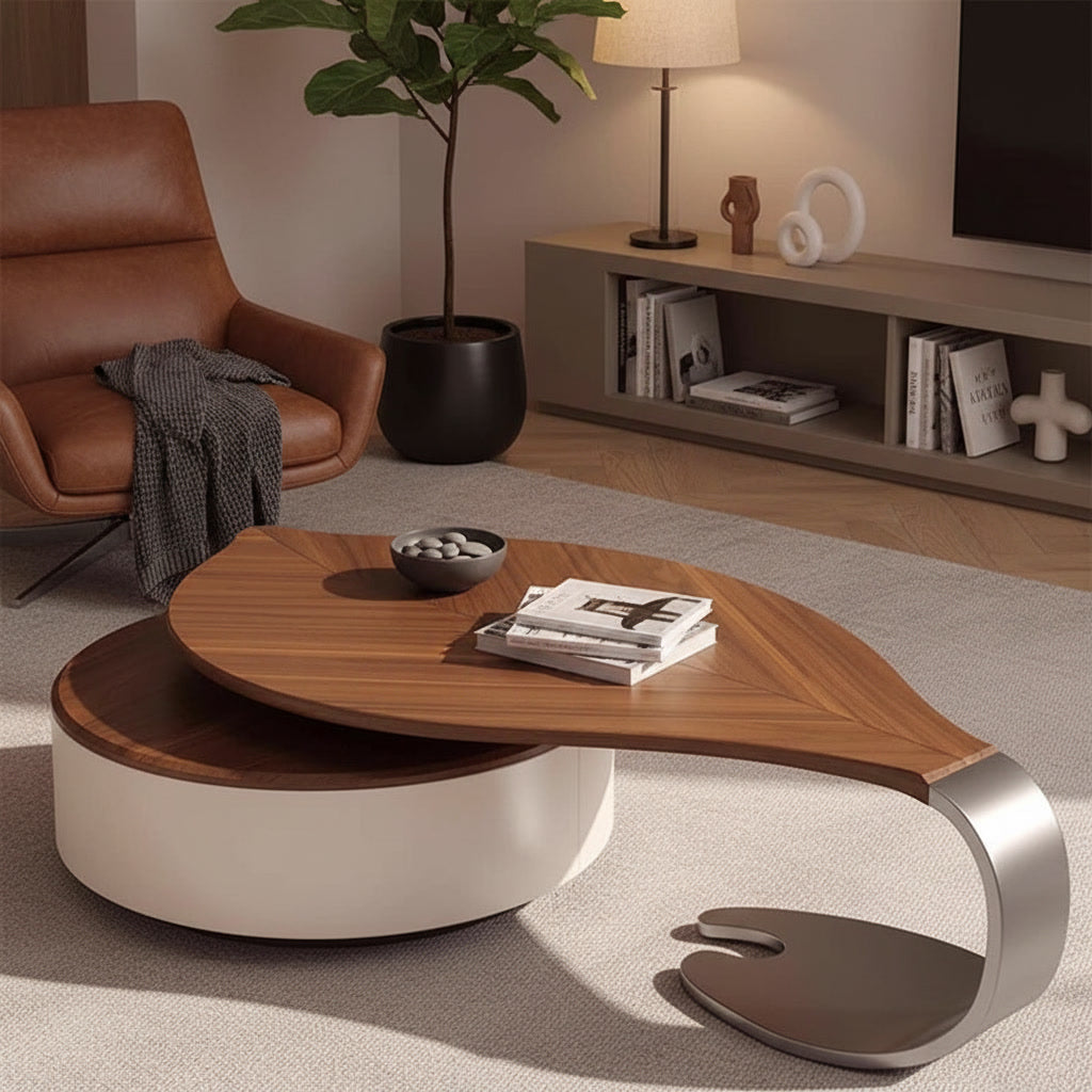 Sirena Coffee Table styled in a reading nook