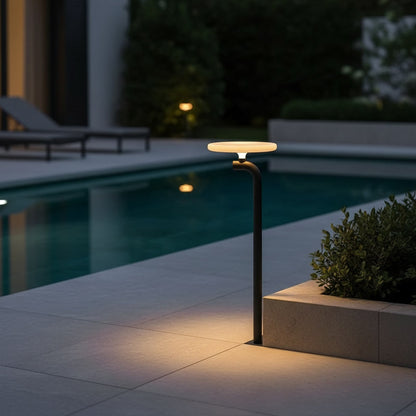 Lumira Garden Light styled at a poolside