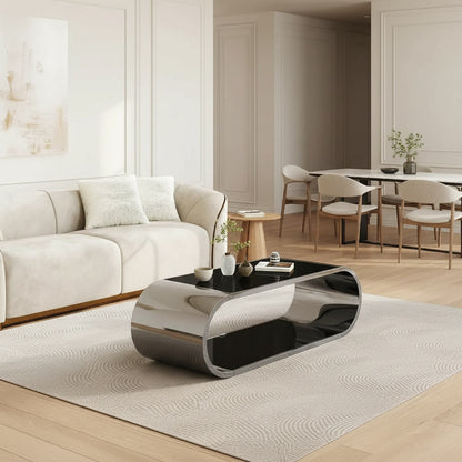 Onyx Coffee Table styled in an open-plan living room
