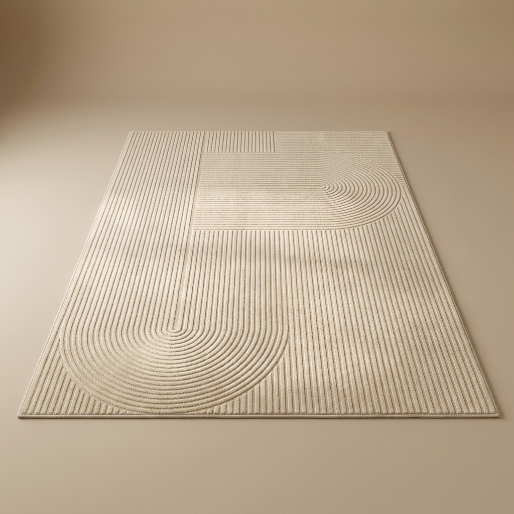 Lisbon rug, warm linen