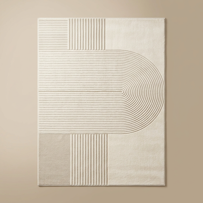 Lisbon rug, greige trellis