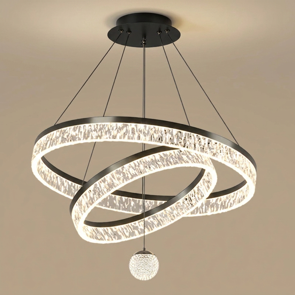 Lucian chandelier, 2-ring
