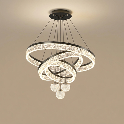Lucian chandelier, 3-ring