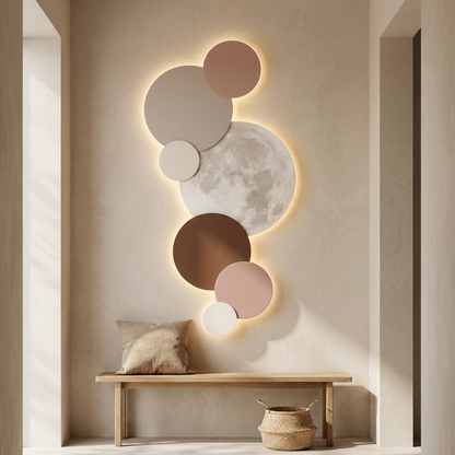 Lunel wall art styled in a hallway