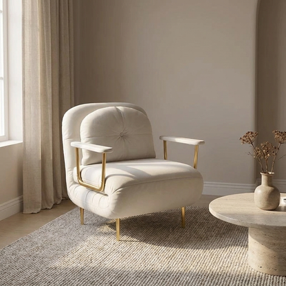 Margaux sofa bed styled in a living room