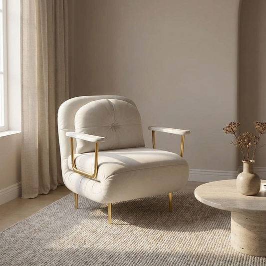 Margaux sofa bed styled in a living room