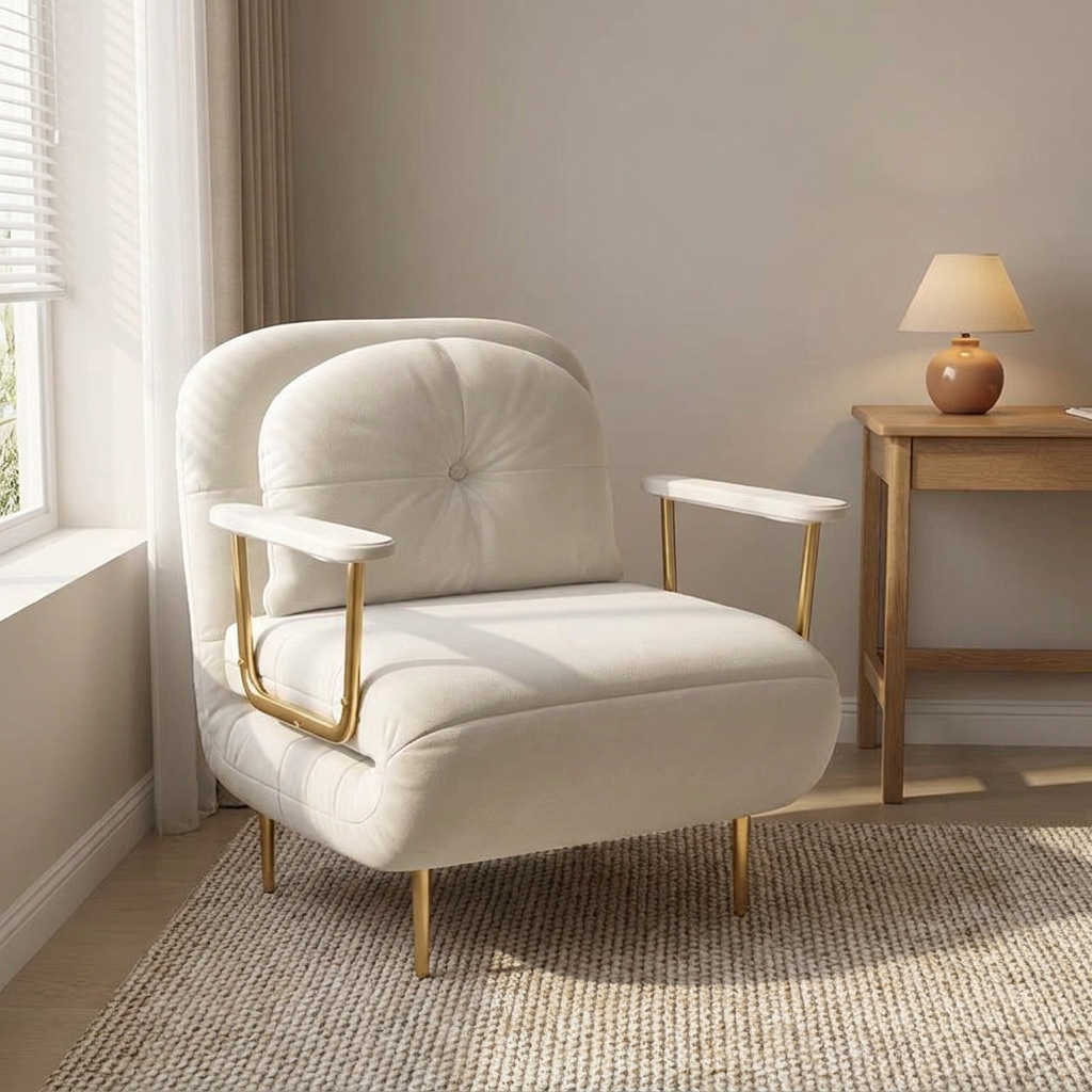Margaux sofa bed styled in a study
