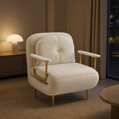 Margaux sofa bed, lit at night