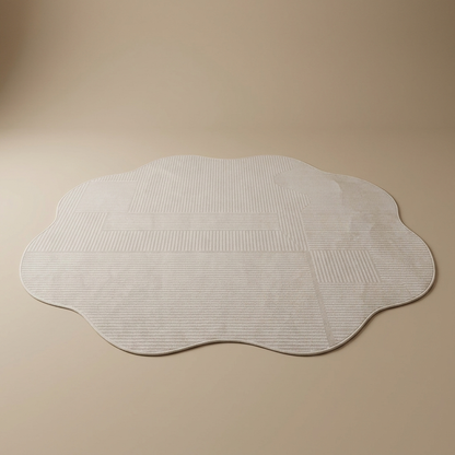 Mirelle Felt Rug — Pearl Stripe