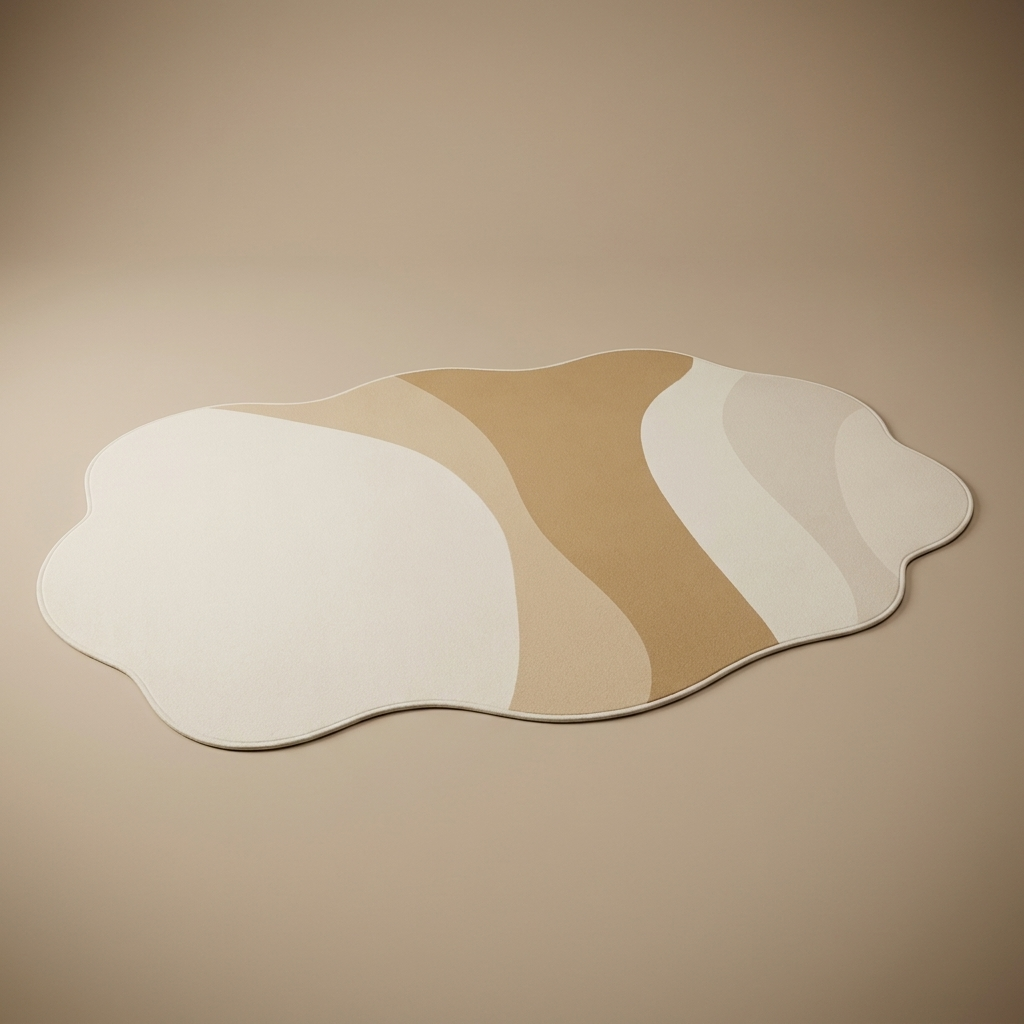 Mirelle Felt Rug — Camel Block