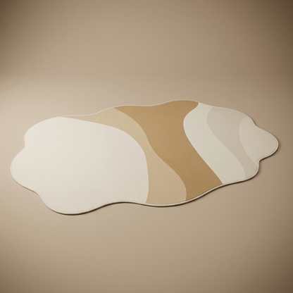 Mirelle Felt Rug — Camel Block