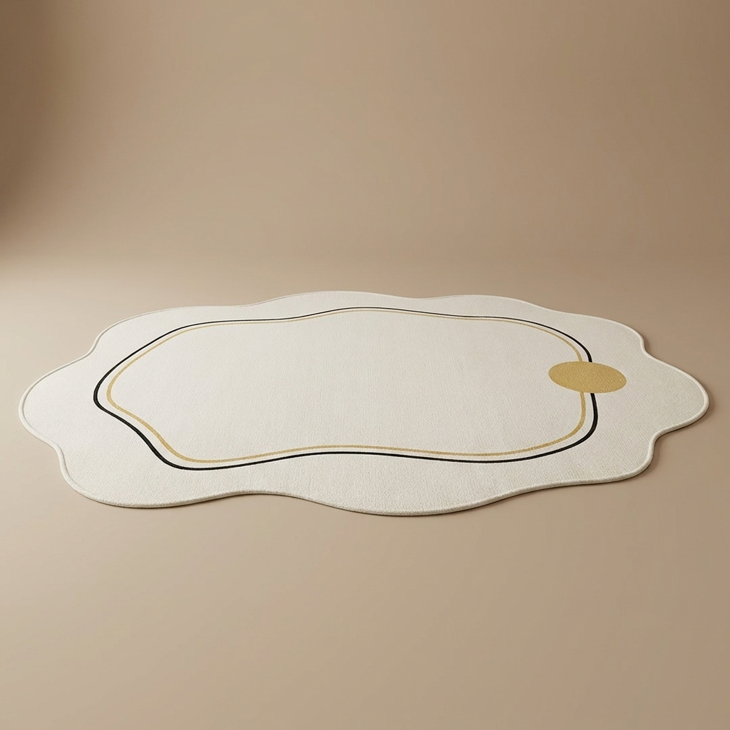 Mirelle rug, gilded ivory