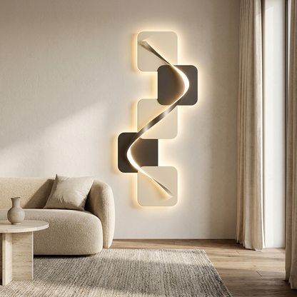 Muro wall art styled in a living room