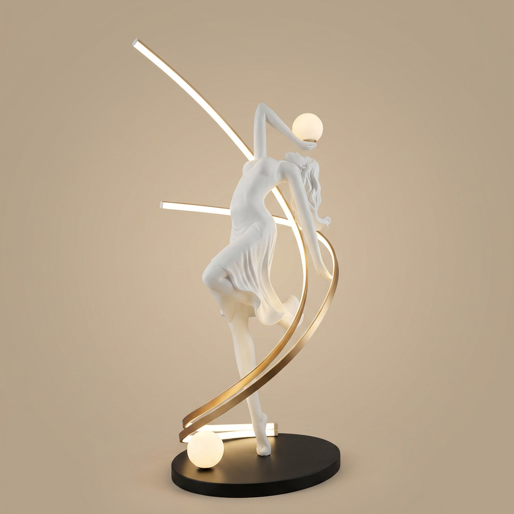 Muse sculptural floor lamp