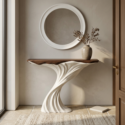 Noor console table styled in a entry