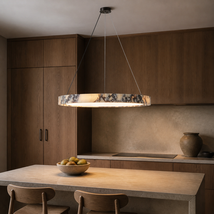 Ondine pendant styled in a kitchen