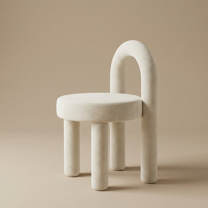 Parlo Vanity Stool — Sand