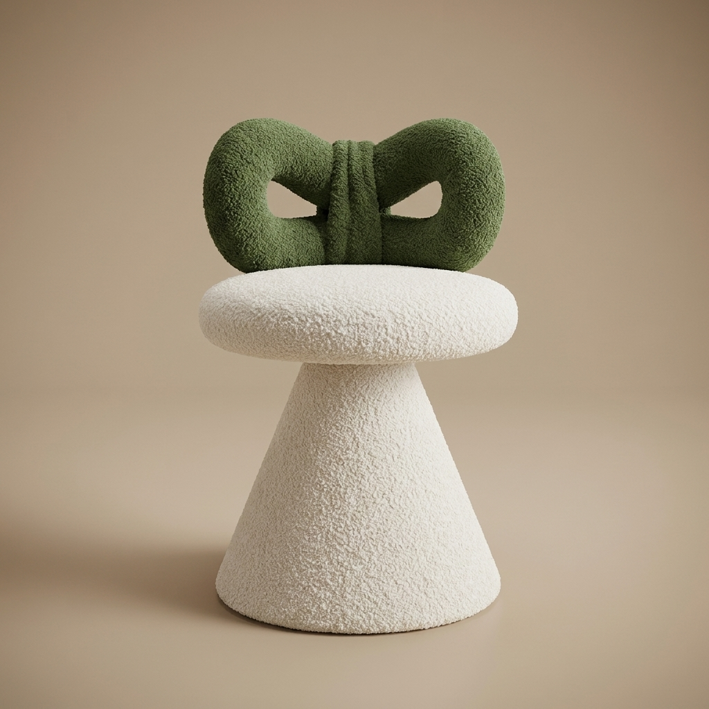 Petra vanity stool, sage