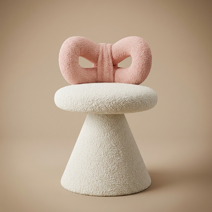 Petra vanity stool, blush