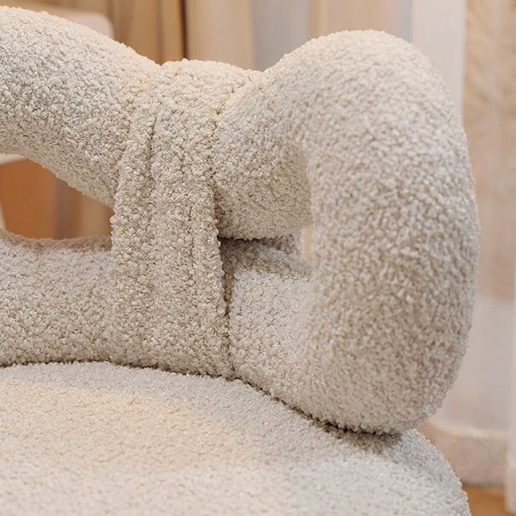 Petra vanity stool, detail