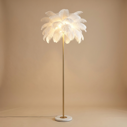 Pluma floor lamp, white small