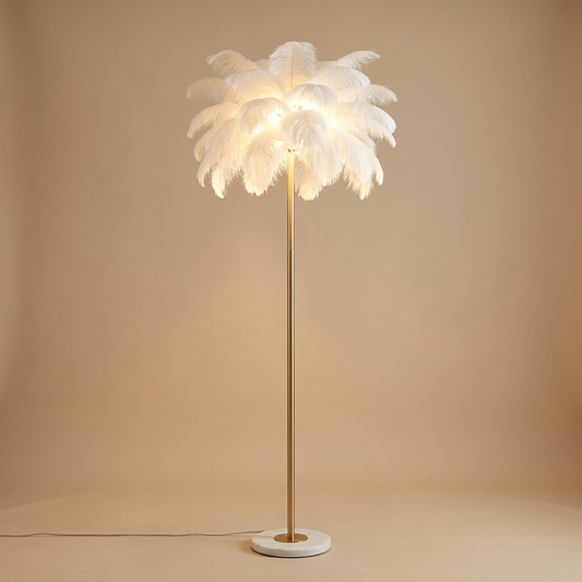 Pluma floor lamp, white small