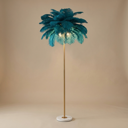 Pluma floor lamp, blue small