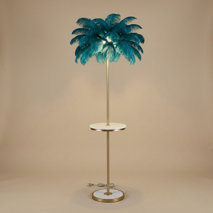 Pluma floor lamp, blue medium