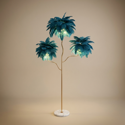 Pluma floor lamp, blue large