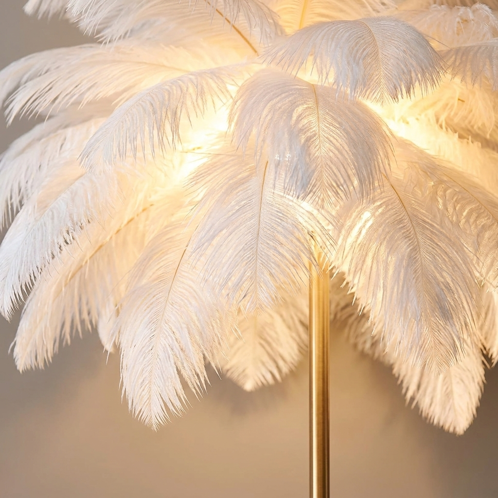 Pluma floor lamp, detail