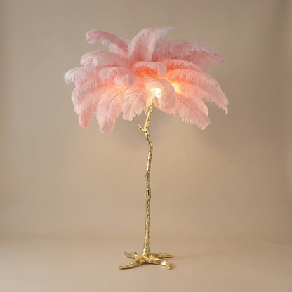 Plume floor lamp, pink