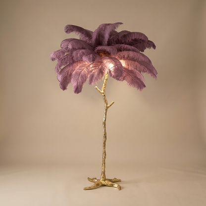Plume floor lamp, purple