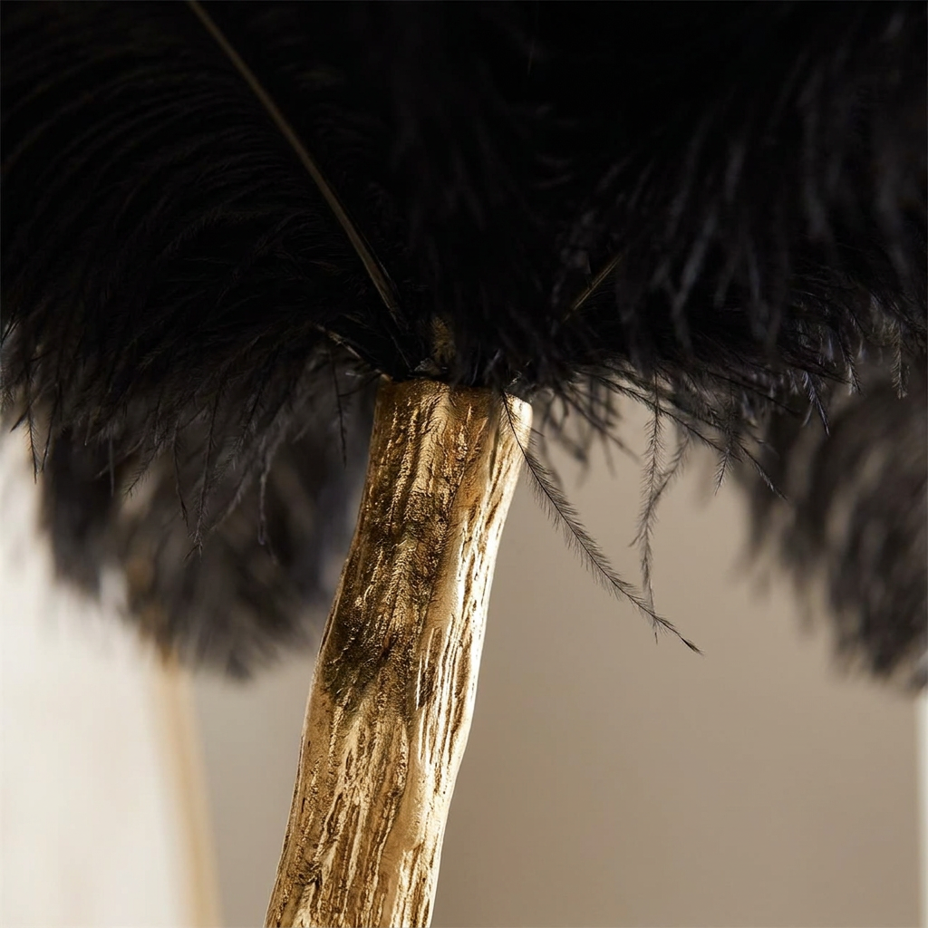Plume floor lamp, detail