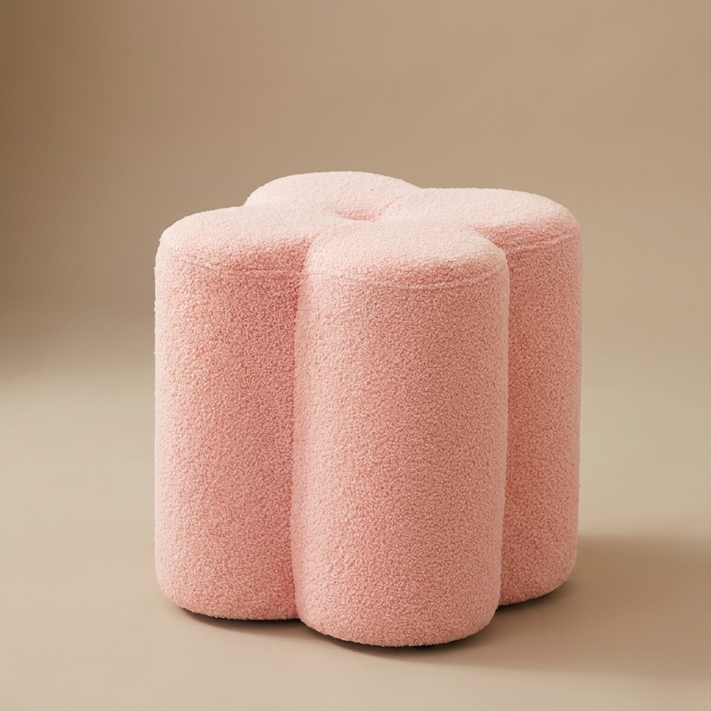Posy stool, blush