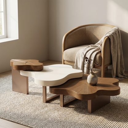 Raffine coffee table styled in a reading corner