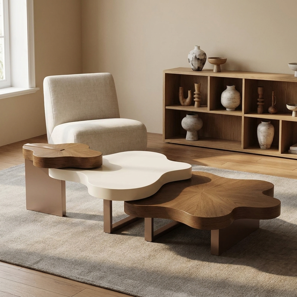 Raffine coffee table styled in a study