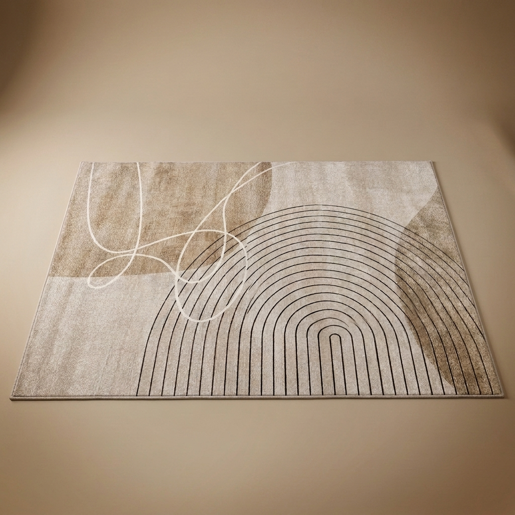 Cendre rug, ivory stone