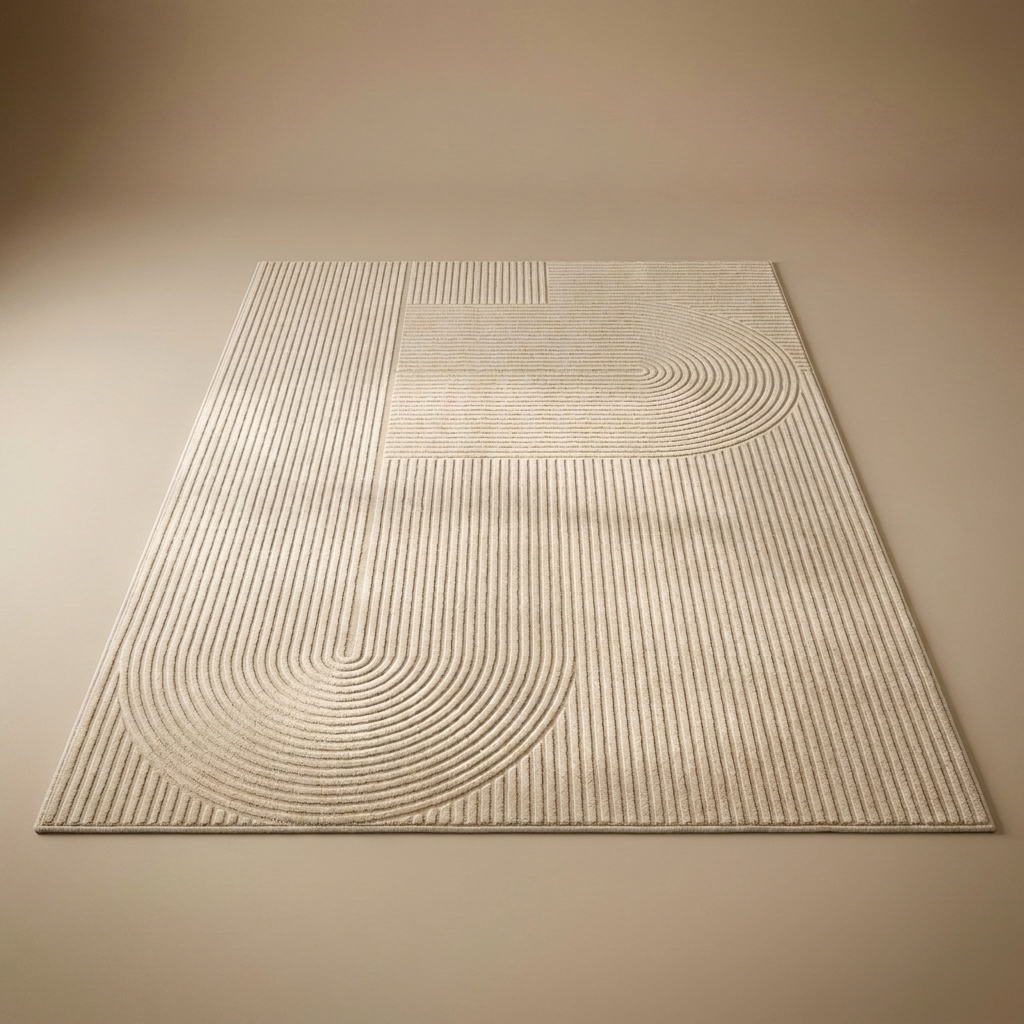 Lisbon rug, ivory trellis