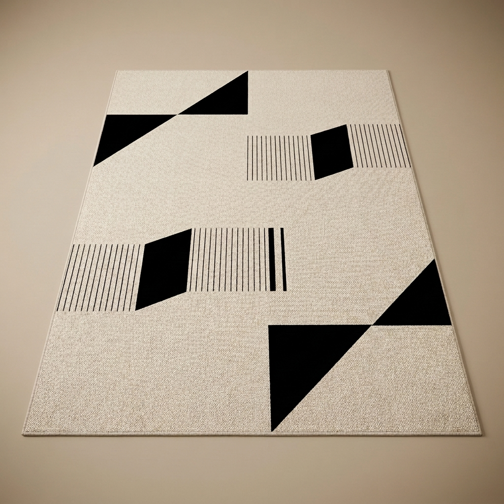 Corfu rug, checkerboard