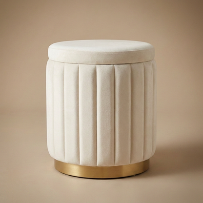 Blythe storage stool, coffee