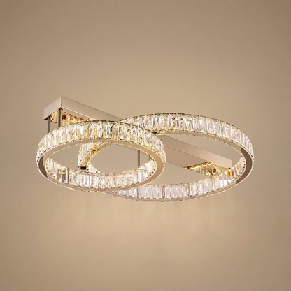Selby flush ceiling light, square medium