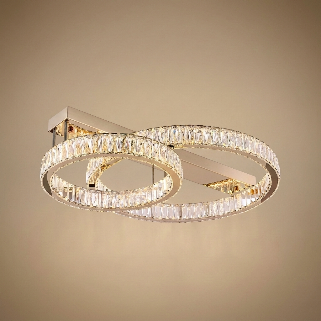 Selby flush ceiling light, square large